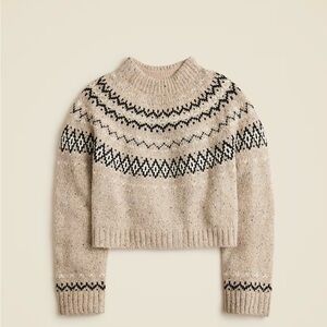 J.Crew Fair Isle wide-mockneck sweater